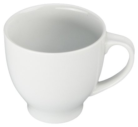 Bia Cordon Bleu White Porcelain 17-Ounce Indented Handle Mug, Set of 4 On Sale