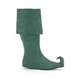 Men's Elf-200 Men's Green Microfiber Christmas Knee Boot