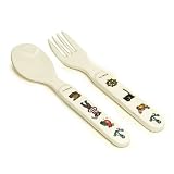 Baby Cie French Melamine Fork and Spoon Set - Pirate