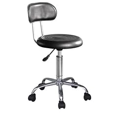 SixBros. Rollhocker Arbeitshocker Hocker Schwarz - M-95041-B