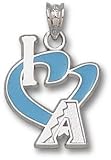 Arizona Diamondbacks I Heart A 3/4 Enamel Enamel Pendant