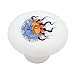 Sun and Moon Decorative High Gloss Ceramic Drawer Knob