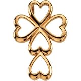 Cleversilver's 14K Yellow Gold Cross Pendant 3.4