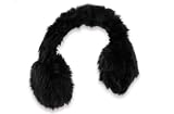 BOL - kuschelige Ohrenwärmer Ohrenschoner Ohrenschützer Winter Kunstfell Earmuffs Plüsch am Bügel schwarz