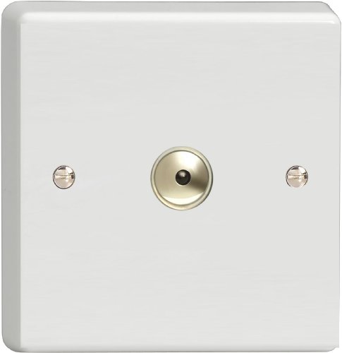 Varilight - 1 Gang 1 Way 2 Way or (Multi-Way if used with slave) 1x400 Watt Remote and Touch Dimmer - IQI401M