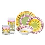 Pistoulet 40 Piece Melamine Dinnerware and Acrylic Set, Service for 8