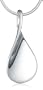 Silver Teardrop Pendant and Snake Chain 41cm with 5 cm Extender P10362