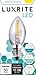 Luxrite C7 LED Night Light Bulb, 0.7W (10W Equivalent) Warm White 2700K, Mini Candelabra Bulb, 50 Lumens, E12 Base, UL Listed, 2 Pack