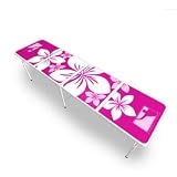BPONG 8-FT Portable Beer Pong Table - Pink Hawaiian