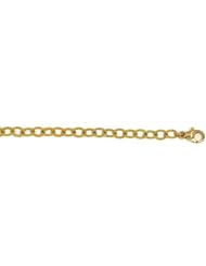 14K Yellow Gold Textured 6mm Necklace 30 Inch