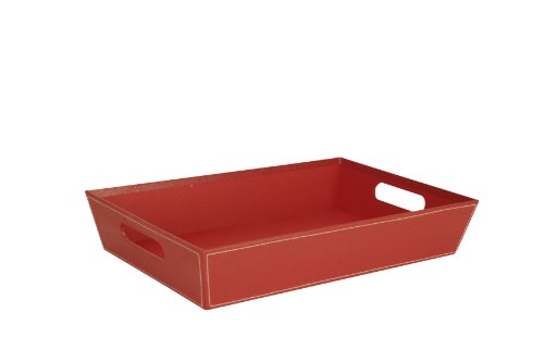 Wald Imports 17-Inch Red Paperboard Tray