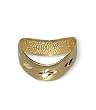 10 KT Yellow Gold Diamond Cut Band 10K Thumb Ring