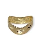 10 KT Yellow Gold Diamond Cut Band 10K Thumb Ring