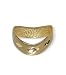 10 KT Yellow Gold Diamond Cut Band 10K Thumb Ring