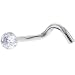 Clear GLITTER Nose Ring