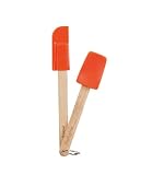 Review Ciroa  / Ciroa Miniamo Brights Orange Silicone Spoon & Spatula Set with Wooden Handles & Ring