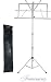 Portable Silver Folding Sheet Music Stand with Carrying Bag