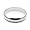 14K White Gold Men's & Women's Wedding Bands 4mm light half round, 4