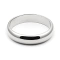 Platinum Men's & Women's Wedding Bands 4mm halfround light