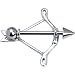 Sterling Silver Bow and Arrow Nipple Shield