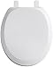KOHLER K-4663-0 French Curve with Quick-Release Hinges Round-front Toilet Seat, White