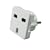Reisestecker Adapter UK-Deutschland WEISS UK Adapter - STECKDOSENADAPTER von UK ENGLAND auf deutsche Steckdose 220V