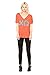 Chi Omega (XO) Sorority | Licensed Greek Flowy Ladies' V-neck Coral T-shirt