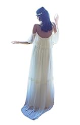 Spaghetti Strap Chiffon/Satin Backless Lace Wedding Party Dress 