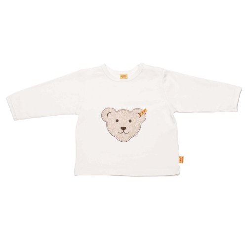 Steiff Unisex - Baby Basic Sweatshirt 0002833, Gr. 68, Elfenbein (cloud dancer 1610) Preisvergleich