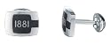 Cerruti Herren Manschettenknopf Edelstahl 4368380