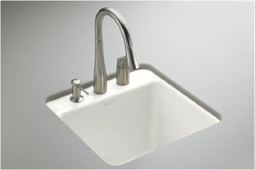 Kohler K-6655-2U-0 Park Falls Undercounter Sink with Two-Hole Faucet Drilling, White