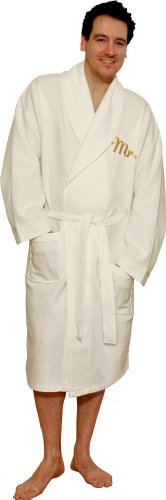Mr And Mrs Bathrobe, White, Mr