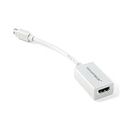 Mini DisplayPort to HDMI Adapter Cable for Macbook Pro & Laptop w/ Mini DisplayPort - White
