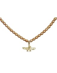 N.J Design Pearl Farvahar Neklace, 4.5g of 18K Gold,