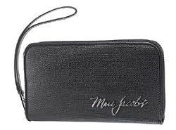 Marc by Marc Jacobs Canvas Zip Around Long Wallet Black