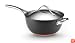 Anolon Nouvelle Copper Hard Anodized Nonstick 5.5-Qt. Covered Saucier with Helper Handle