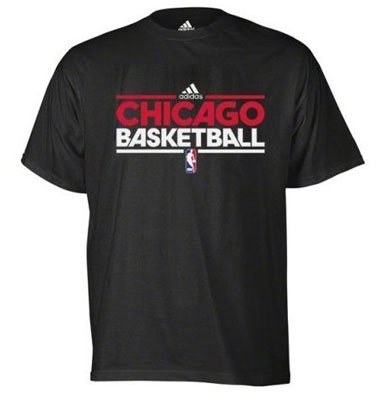 Chicago Bulls Youth Short Sleeve Practice T-Shirt - Black