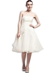 Tulle Fitted Applique  Dress