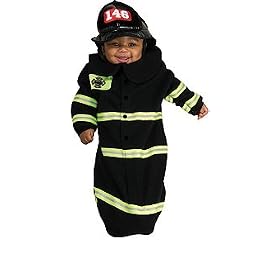 Rubies Costume Co. Deluxe Baby Bunting, Firefighter Costume, 1 to 9 Months