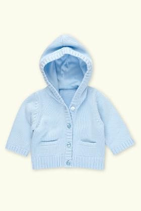 Petit Bebe Pure Cotton Hooded Matinee Cardigan [T78-5804B-Z]