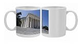 Guard descending the steps of the Jefferson Memorial, Washington D.C., United Photo Mugs