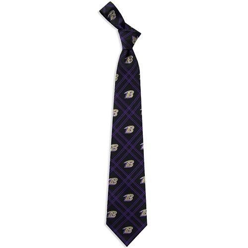 Baltimore Ravens NFL Football Sports Team Plaid Mens Neck Tie