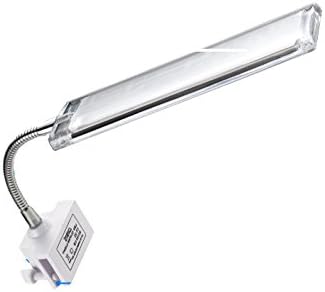 6w Aquarium 3 Mode Flexible Tank Lamp 48 LED White &amp; Blue Light 85-265v+power Adapter Saving Energy, Touchable Inductive Switch