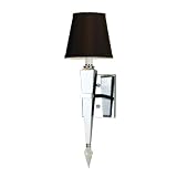 AF Lighting 6753-1W Candice Olson Margo Candle Base Sconce, Chrome with Crystal Ornament... by 