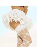 Sexy Short WHITE Lace Petticoat Crinoline Skirt