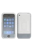 Apple iPhone White Silicone Skin Case w/ Screen Protector