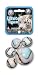 Mega Marbles - WHITE TIGER Marbles Net (1 Shooter Marble, 24 Player Marbles & 2 Display Rings)