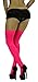ToBeInStyle Women's Nylon Thigh High Schoolgirl Opaque Stockings (Hot Pink)
