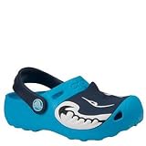 crocs Toddler/Little Kid Shark Clog,Electri Blue,8-9 M US Toddler Image