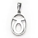  : Taurus THOT Pendant (4/21 - 5/21). Egyptian Astrology. Zodiac of Dendra. Sterling Silver
